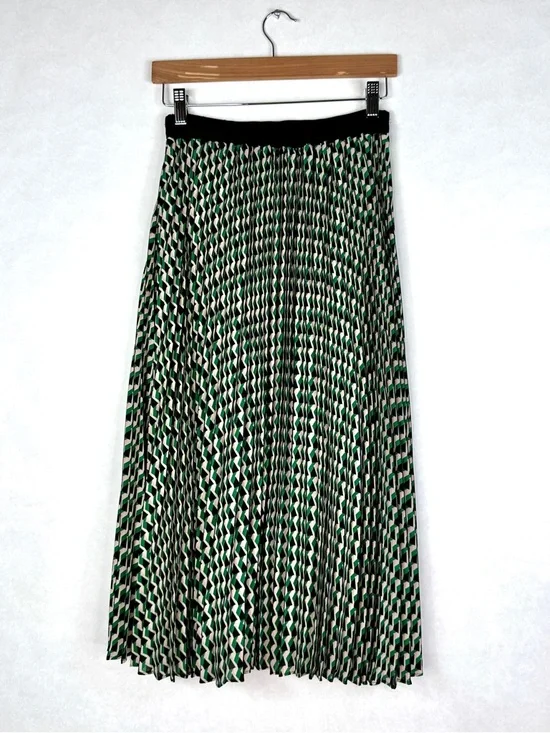 ANTHROPOLOGIE / DANIEL RAINN Daniela Pleated Midi Skirt - Sz XS - Picture 8 of 8